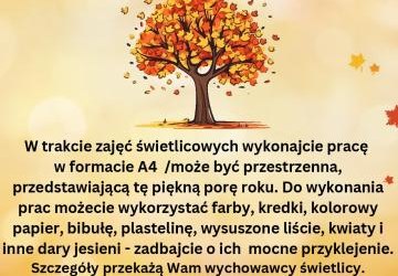 Złota polska jesień - świetlicowy konkurs plastyczny