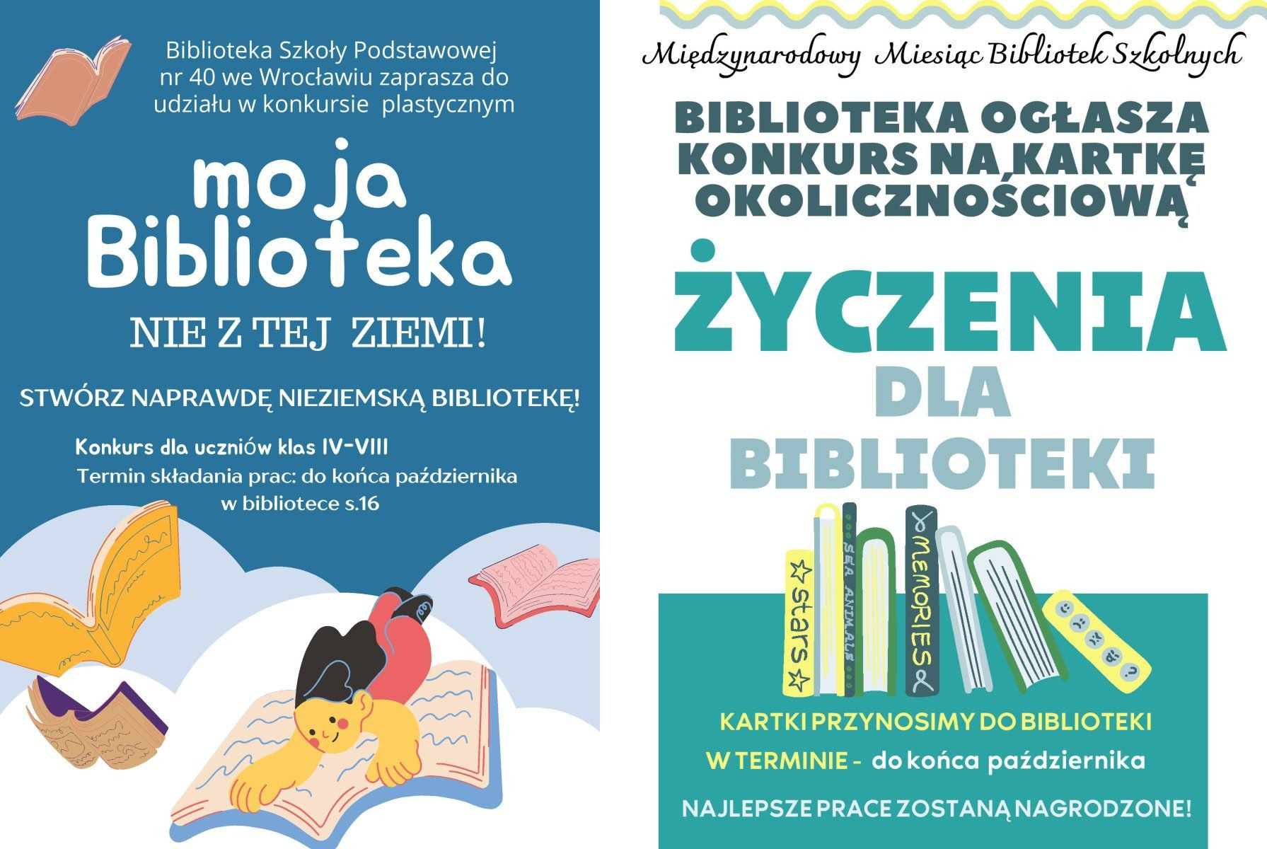 Konkursy biblioteczne - październik 2024