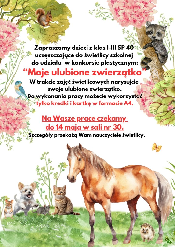 Świetlicowy konkurs plastyczny
