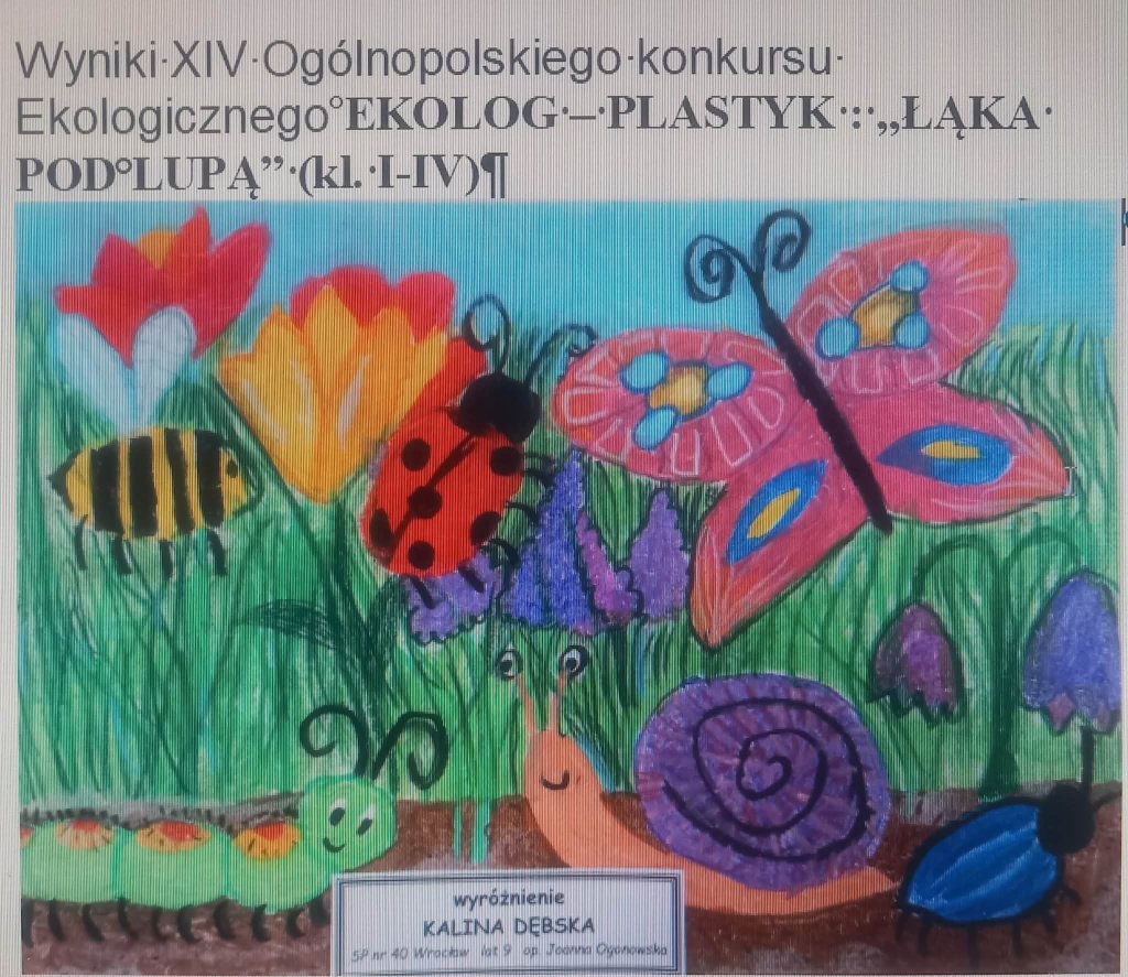 Sukces naszej uczennicy w konkursie ogólnopolskim