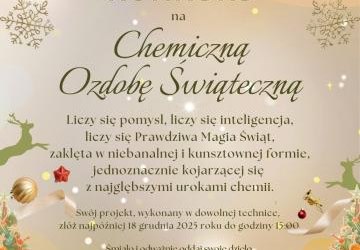 Szkolny konkurs na najciekawszą chemiczną ozdobę świątęczną